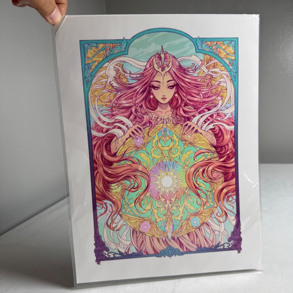 Harmony Gong Guardian Angel Art Print Signed Numbered 27/50 2019 Limited Edition